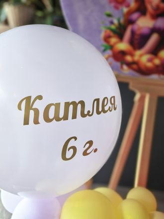 Украса за рожден ден, погача или кръщене с Рапунцел