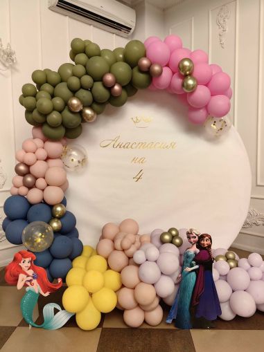 Украса за детски рожден ден с принцеси