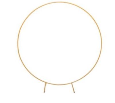 Кръгла арка / стойка за балони Златна 150 см.