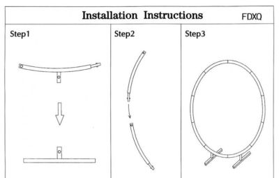 Кръгла арка / стойка за балони Златна 150 см.