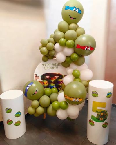 Украса за рожден ден с Костенурките Нинджа