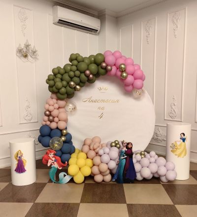 Украса за детски рожден ден с принцеси