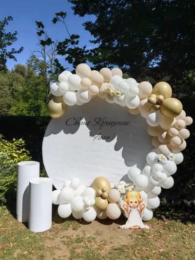 Украса за кръщение/кръщене с ангелче/ангелска тематика